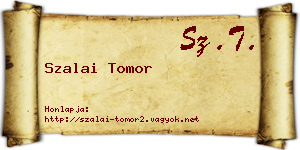 Szalai Tomor névjegykártya